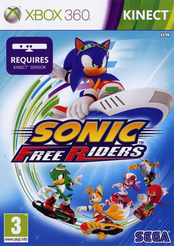 Sonic Free Riders box art for Xbox 360